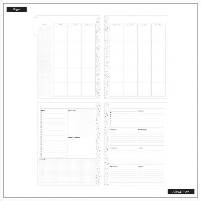 The Happy Planner 'Shibori' CLASSIC DASHBOARD Extension Pack - 6 Months