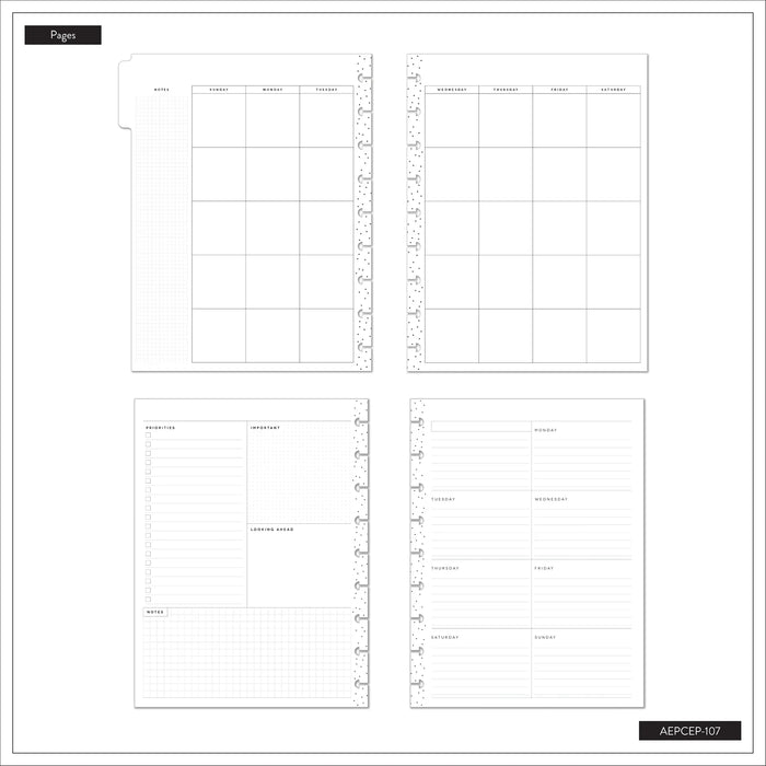 The Happy Planner CLASSIC Undated Calendar Extension - Spring Tapestry