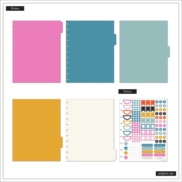 The Happy Planner 'Happy Brights' BIG Plastic Dividers - 5 Pack