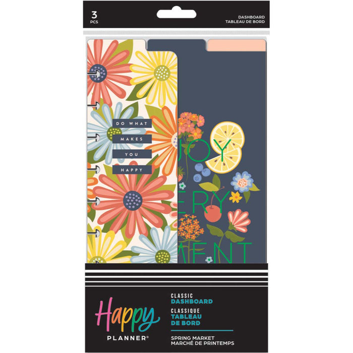 The Happy Planner 'Spring Market' CLASSIC Dashboards - 3 Pack