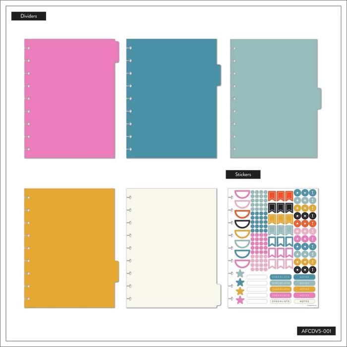 The Happy Planner 'Happy Brights' CLASSIC Plastic Dividers - 5 Pack