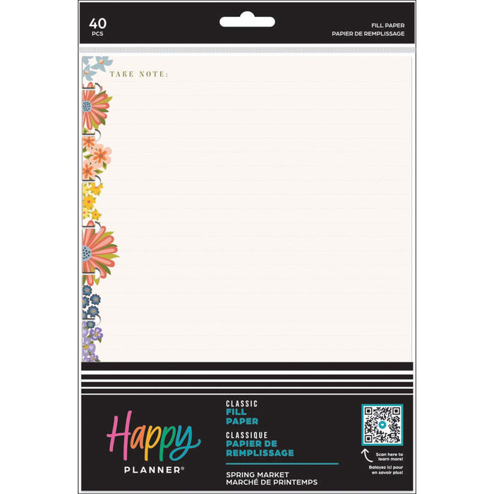 The Happy Planner 'Spring Market' CLASSIC Filler Paper