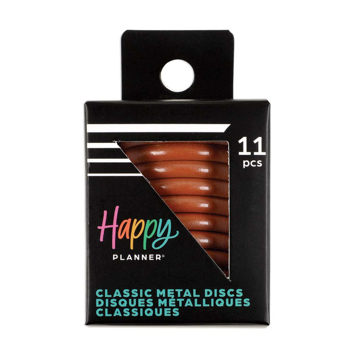 The Happy Planner MEDIUM Metal Discs - Chai Spice Pearl