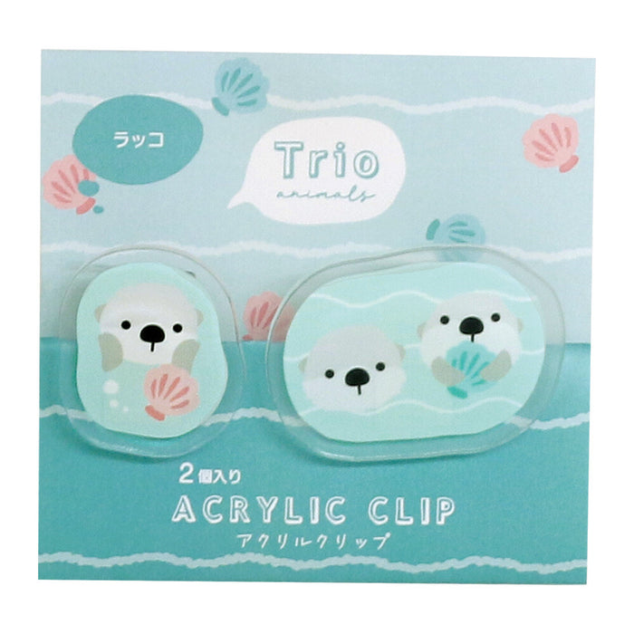 Acrylic Clip Set - Sea Otter