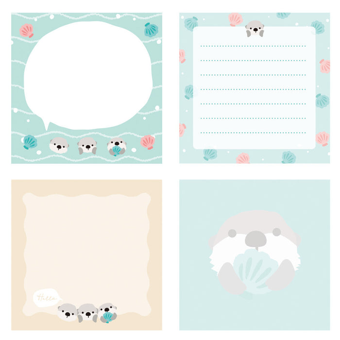 Square Memo Pad - Sea Otter