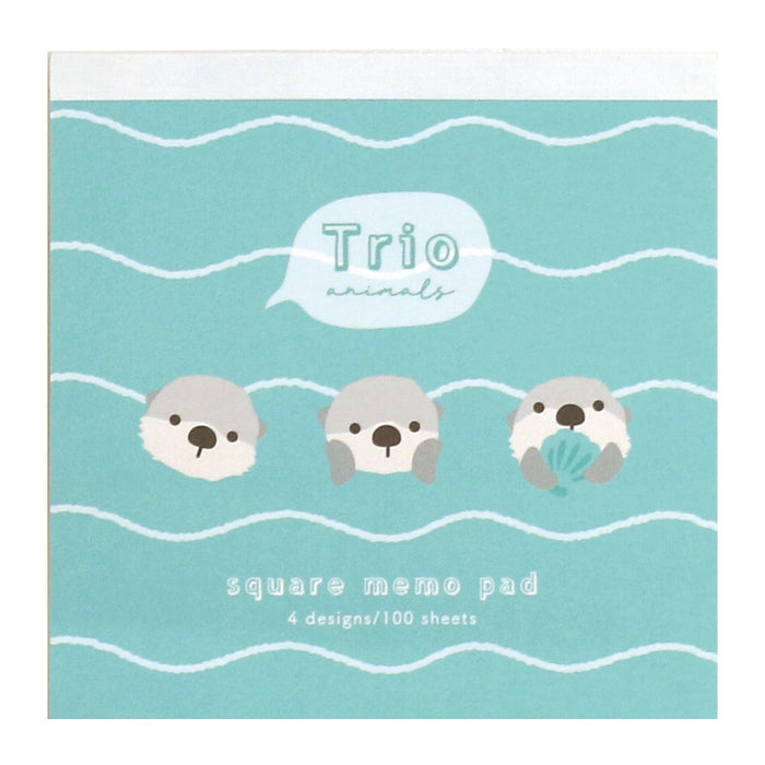 Square Memo Pad - Sea Otter
