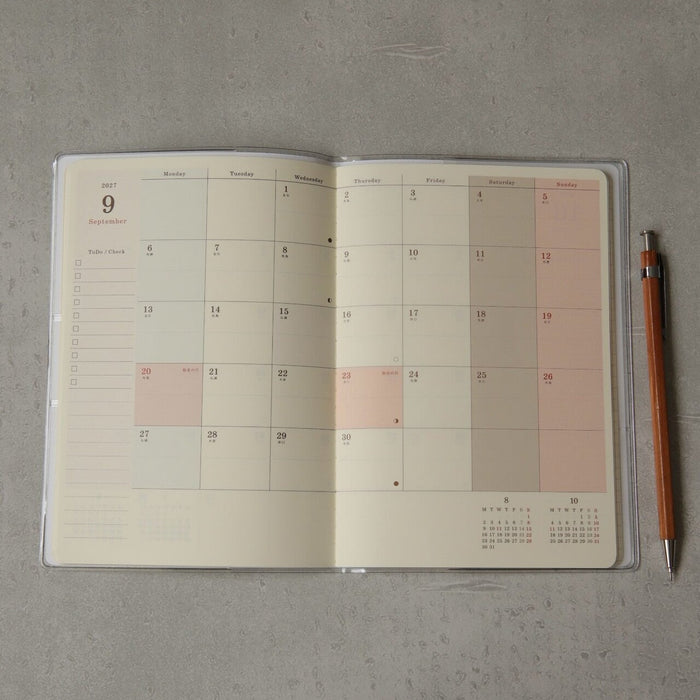 2027 B6 Monthly Planner - Embroidery Flea Market