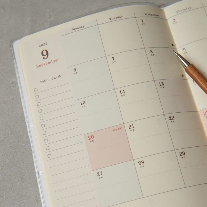 2027 B6 Monthly Planner - Embroidery Flea Market