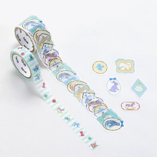 Bande Washi Tape Sticker Roll Set - Photo Studio in the Forest