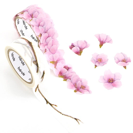 Bande Washi Tape Sticker Roll Set - Kawazu Cherry Tree