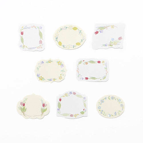 Bande Writeable Memo Sticker Roll - Happy Flowers