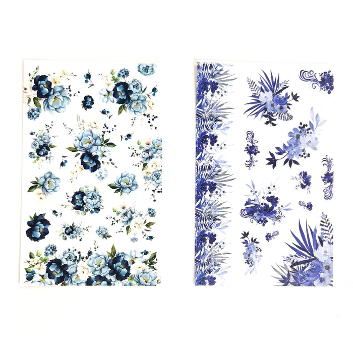 Blue Florals Sticker Book