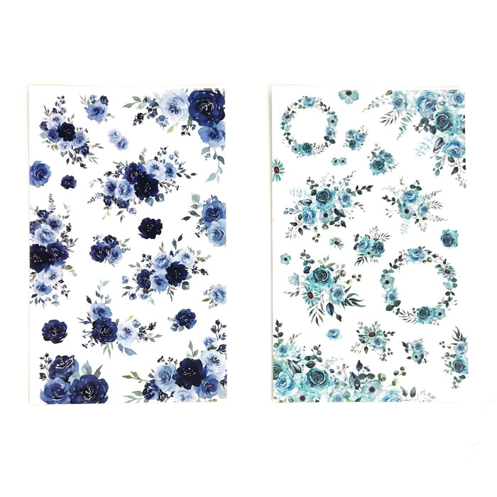 Blue Florals Sticker Book