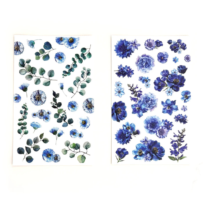 Blue Florals Sticker Book