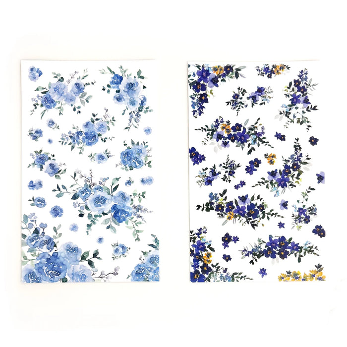 Blue Florals Sticker Book