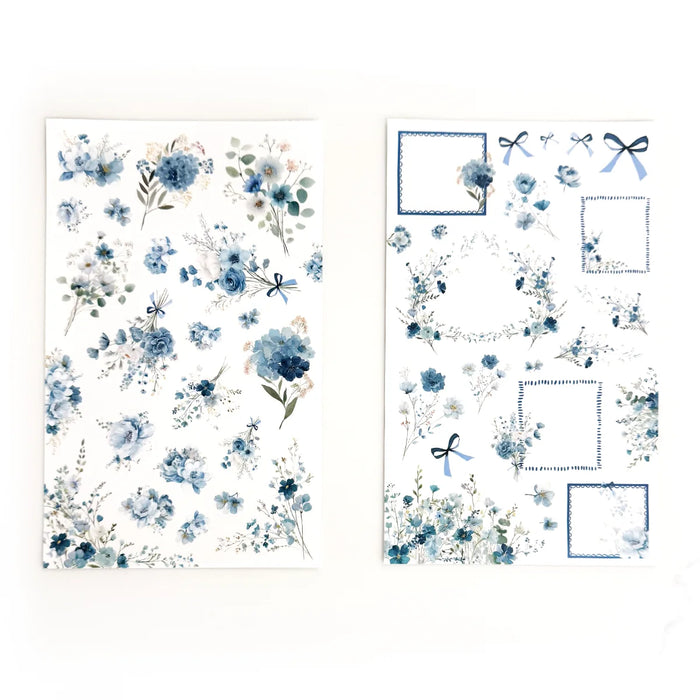 Blue Florals Sticker Book