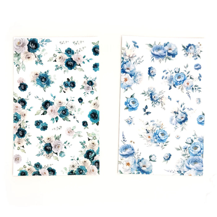 Blue Florals Sticker Book