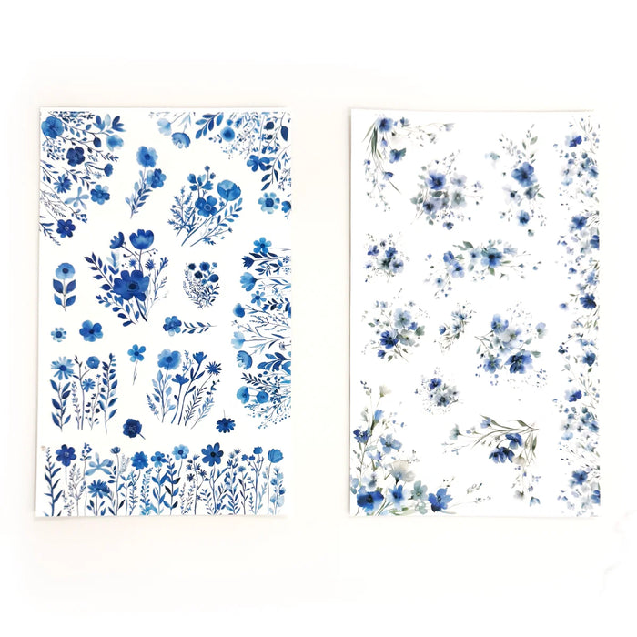 Blue Florals Sticker Book
