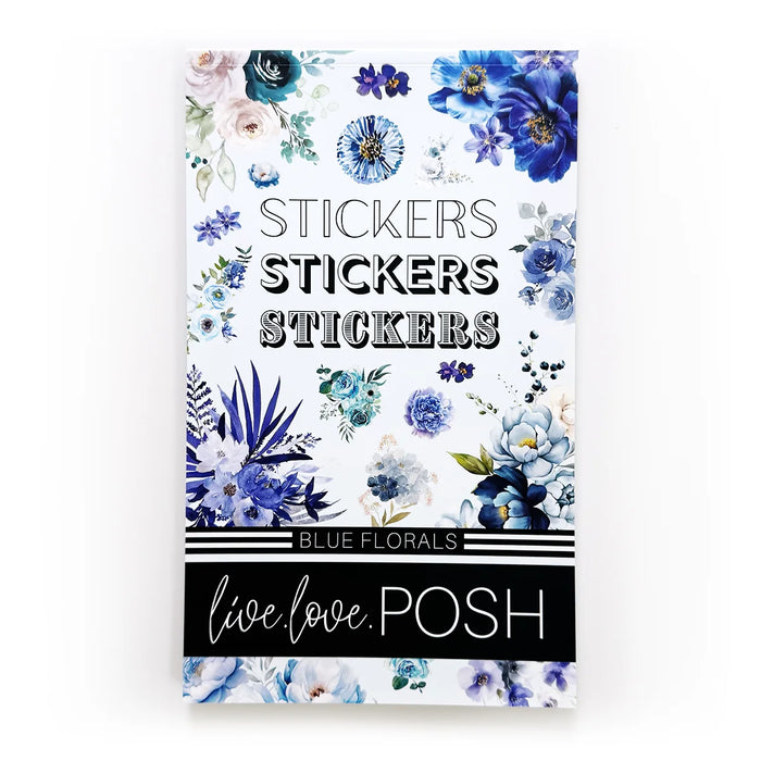 Blue Florals Sticker Book