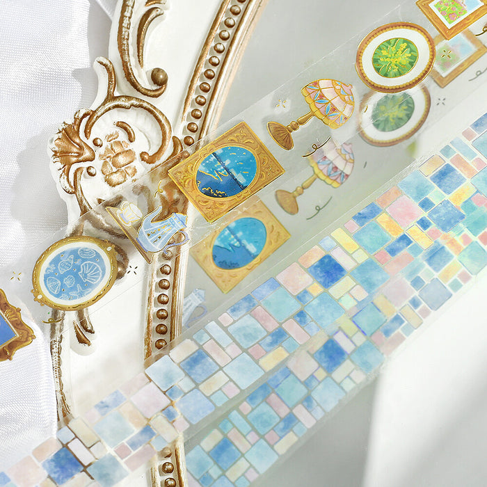 BGM Clear Tape - Tile Pattern