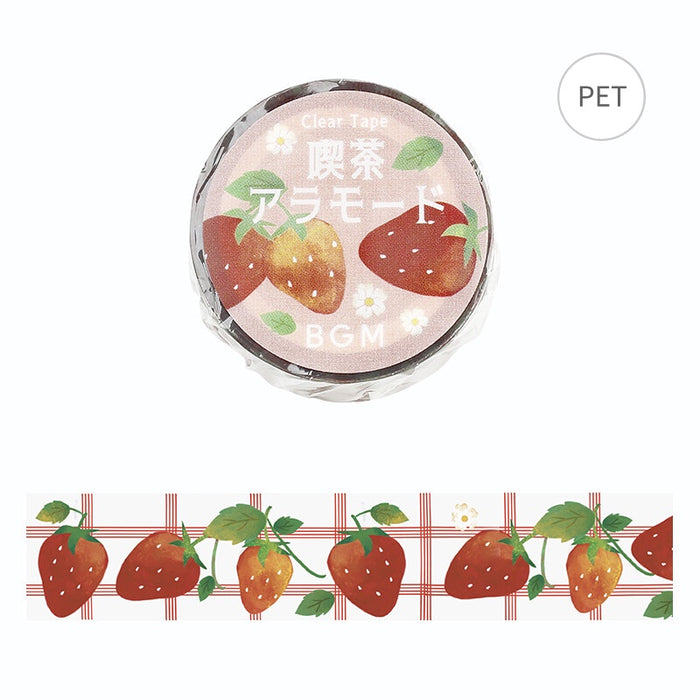 BGM 'Coffee Shop' Series Clear Tape - Strawberry