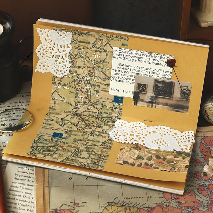 BGM Foil Washi Tape - Antique Map
