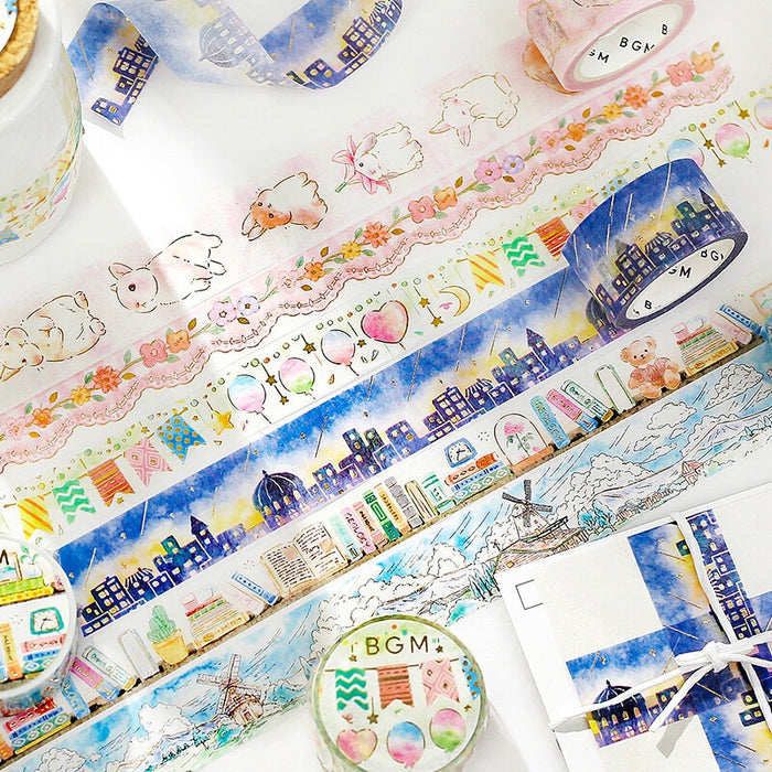 BGM Japan Foil Washi Tape - Desk Scenery