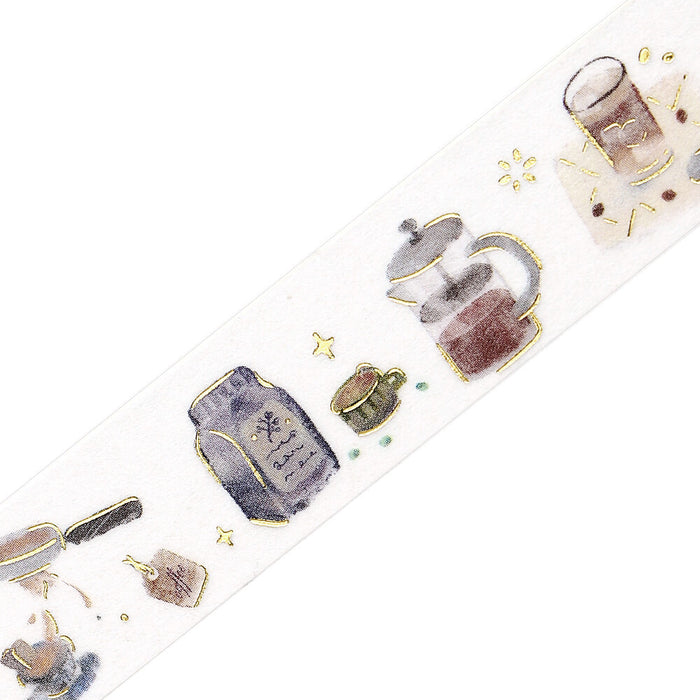 BGM Japan Foil Washi Tape - Cafe