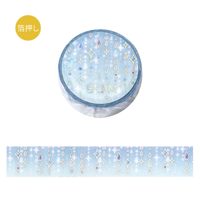 BGM Japan Foil Washi Tape - Drops of Light