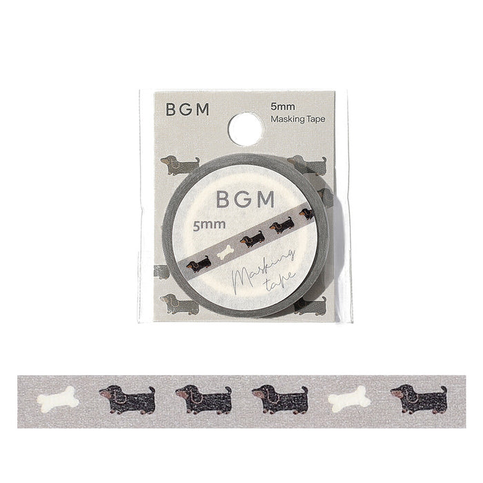 BGM 5mm Washi Tape - Dachshund