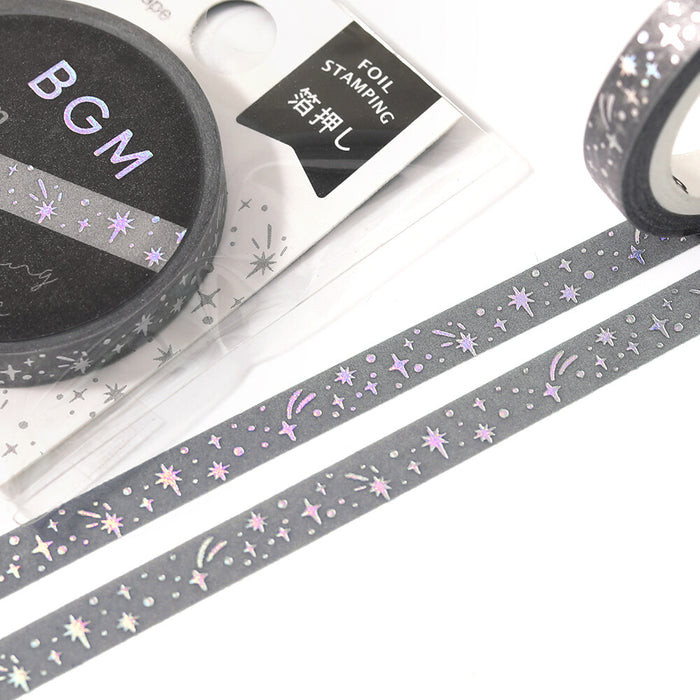 BGM 5mm Foil Stamped Washi Tape - Star Collection