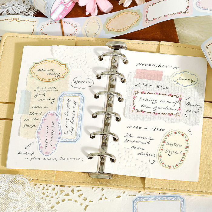 BGM Writable Planner Sticker Roll - Flower Frame