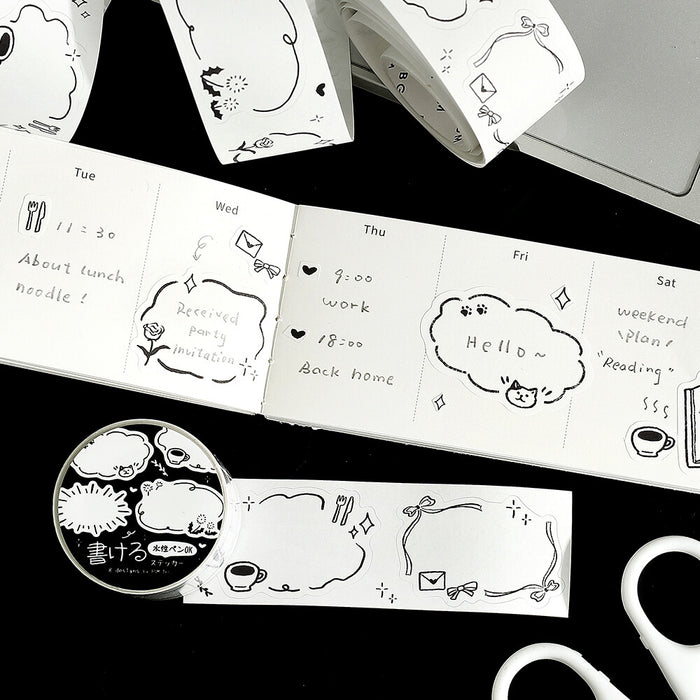 BGM Writable Planner Sticker Roll - Sketches