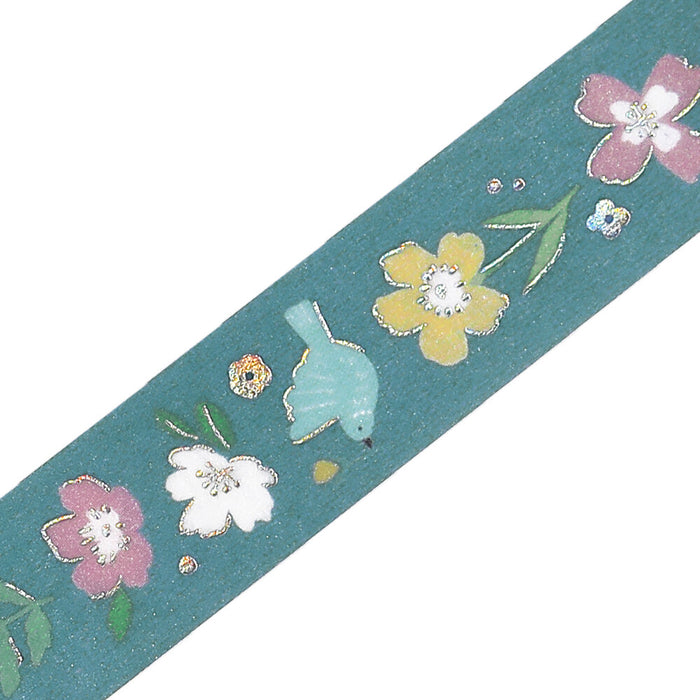 BGM 'Nordic Forest' Foil Washi Tape - Melody of Flowers