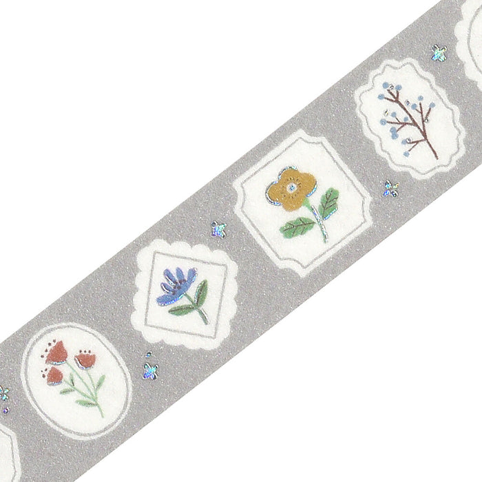 BGM 'Nordic Forest' Foil Washi Tape - Flower Frame