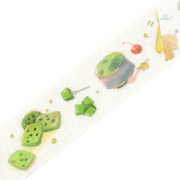BGM 'Flavour' Series Foil Washi Tape - Matcha
