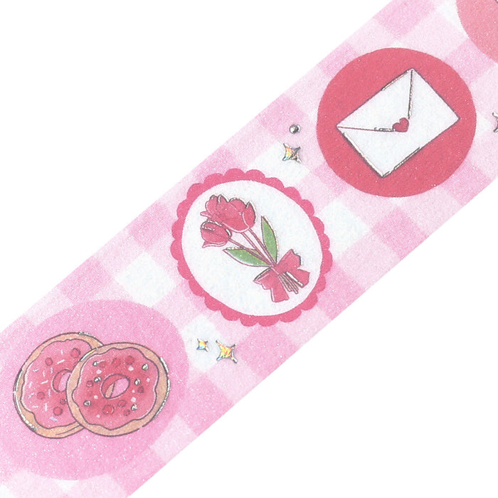 BGM 'Colour Life' Foil Washi Tape - Pink