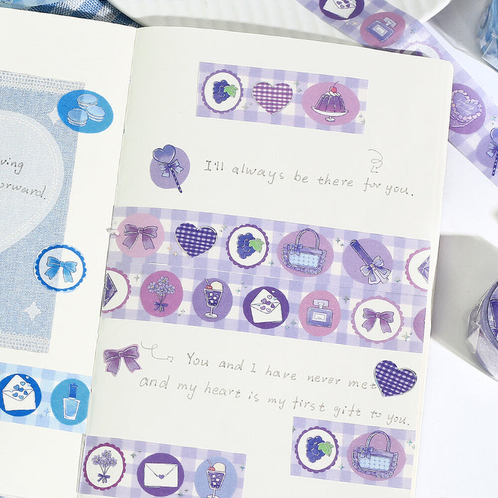 BGM 'Colour Life' Foil Washi Tape - Purple