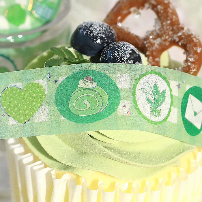 BGM 'Colour Life' Foil Washi Tape - Green