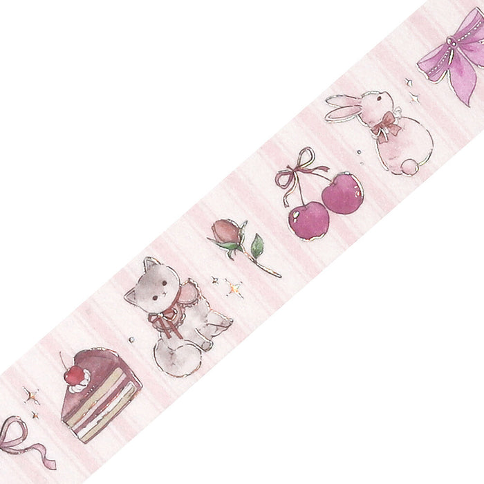 BGM 'Fairy Tale Party' Foil Washi Tape - Strawberry