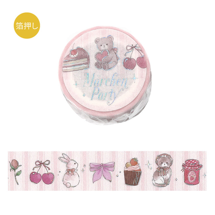 BGM 'Fairy Tale Party' Foil Washi Tape - Strawberry