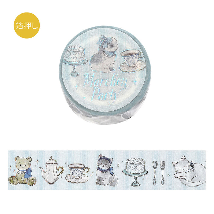 BGM 'Fairy Tale Party' Foil Washi Tape - Tea Time