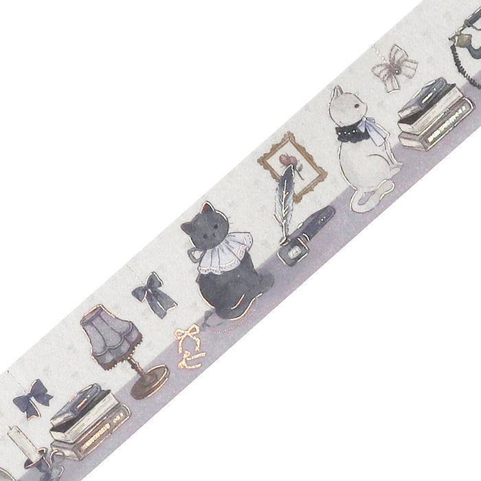 BGM 'Fairy Tale Party' Foil Washi Tape - Silver Gray