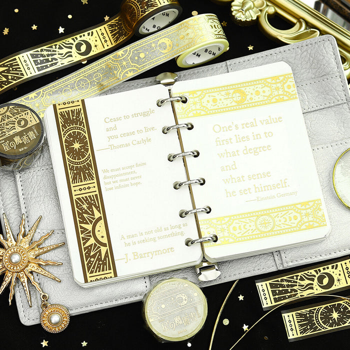 BGM 'Star Magic Book' Foil Washi Tape - Sacred