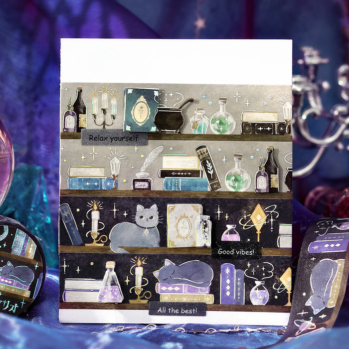 BGM 'Fantasy Bookshelf' Foil Washi Tape - Grimoire