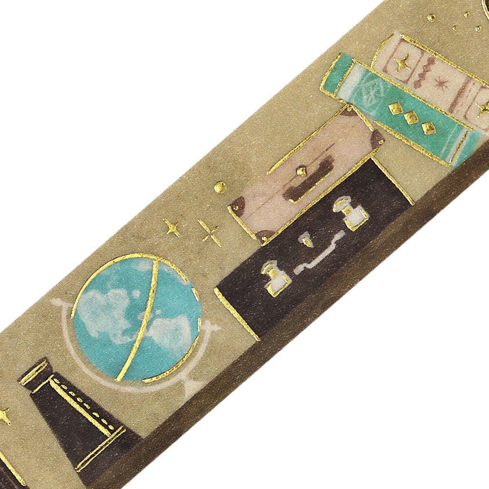 BGM 'Fantasy Bookshelf' Foil Washi Tape - Travel