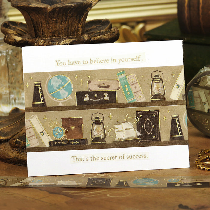 BGM 'Fantasy Bookshelf' Foil Washi Tape - Travel
