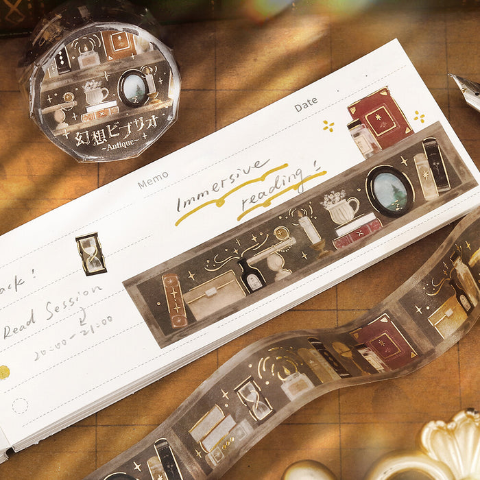 BGM 'Fantasy Bookshelf' Foil Washi Tape - Antique