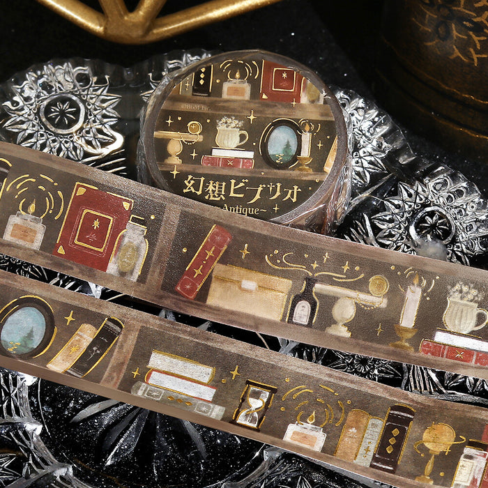 BGM 'Fantasy Bookshelf' Foil Washi Tape - Antique