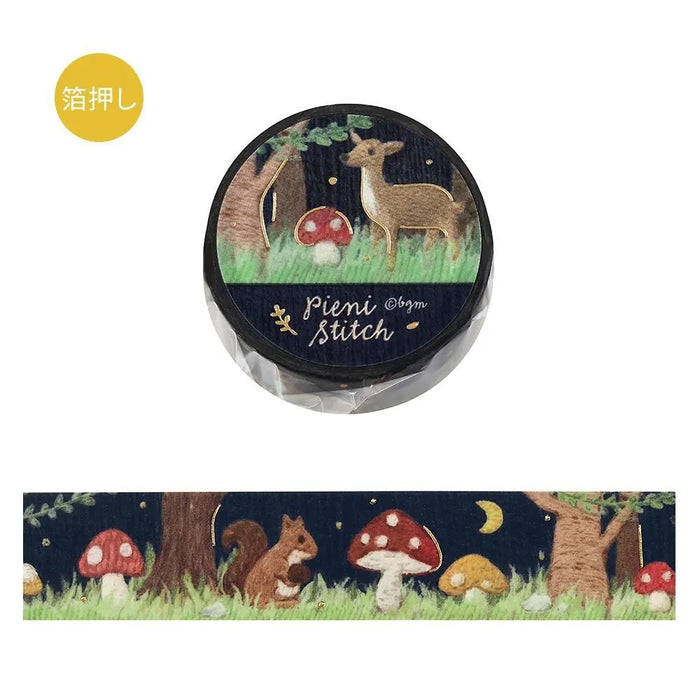 BGM 'Pieni Stitch' Foil Washi Tape - Small Forest